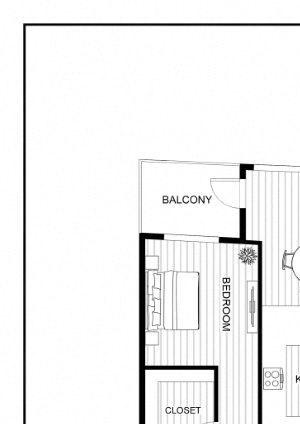 BLU Bellevue Apartments 3x2 1 Floor Plan BLU Bellevue Apartments 3x2 1 Floor Plan